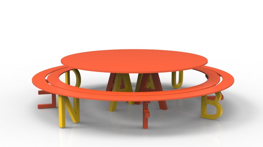 Table ronde bois