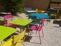Tables et chaises Botanique multicolores