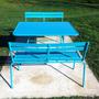 Ensemble bancs et table Botanique - Turquoise